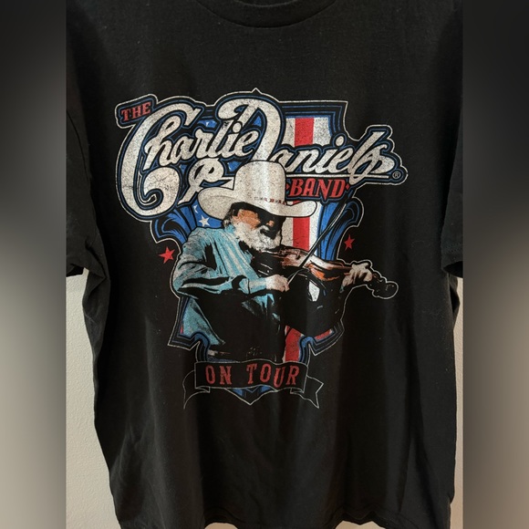 LG Charlie Daniels Band On Tour Band T-Shirt - Picture 2 of 5